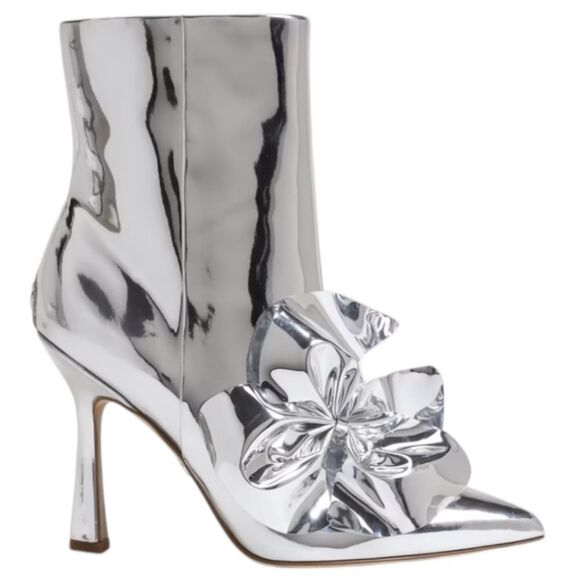 Sam Edelman ESMAE STILETTO ANKLE BOOTIE in Metallic Silver - Picture 1 of 11